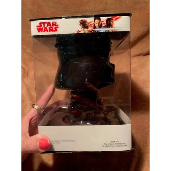 Disney Star Wars Black Ceramic Darth Vader Goblet- NIP - Picture 3 of 6